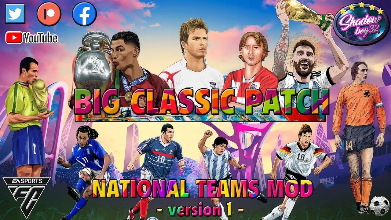 FC 24 – NATIONAL TEAMS MOD – BIG CLASSIC PATCH