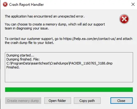 FC 26 Crash Report Handler
