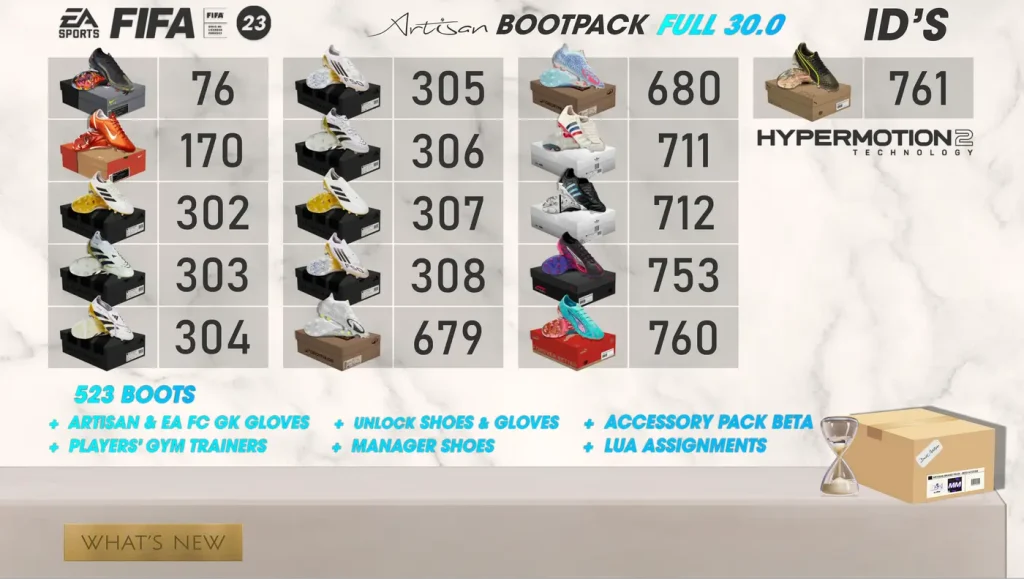 Artisan Bootpack FULL 30.0 - FIFA23