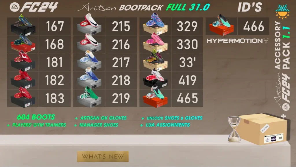 Artisan Bootpack FULL 31.0 - FC24