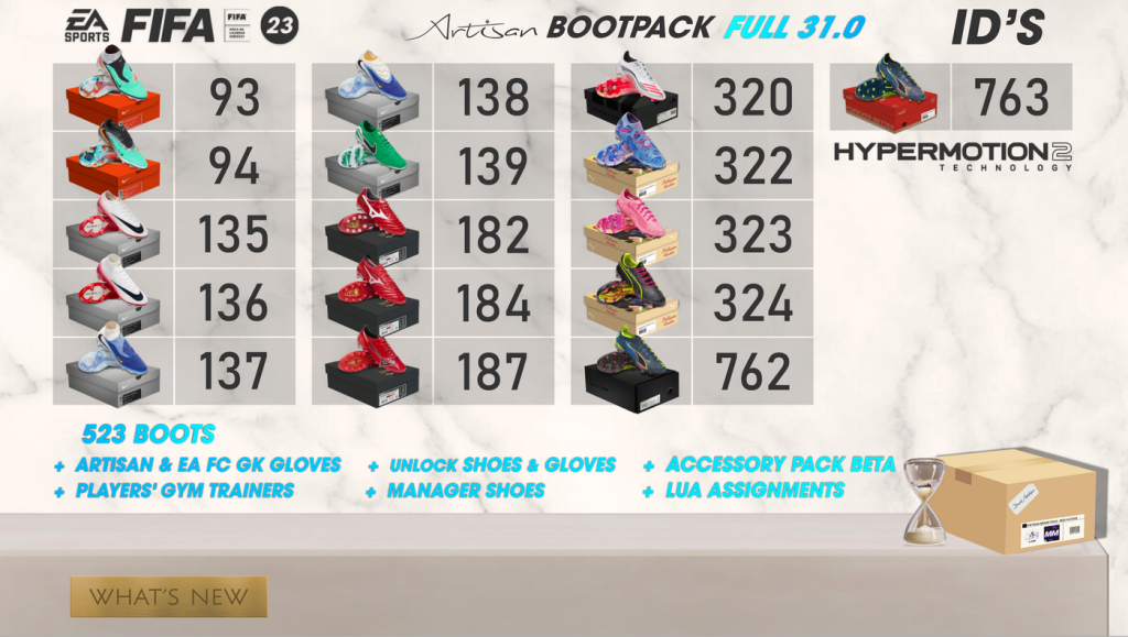 Artisan Bootpack FULL 31.0 - FIFA23