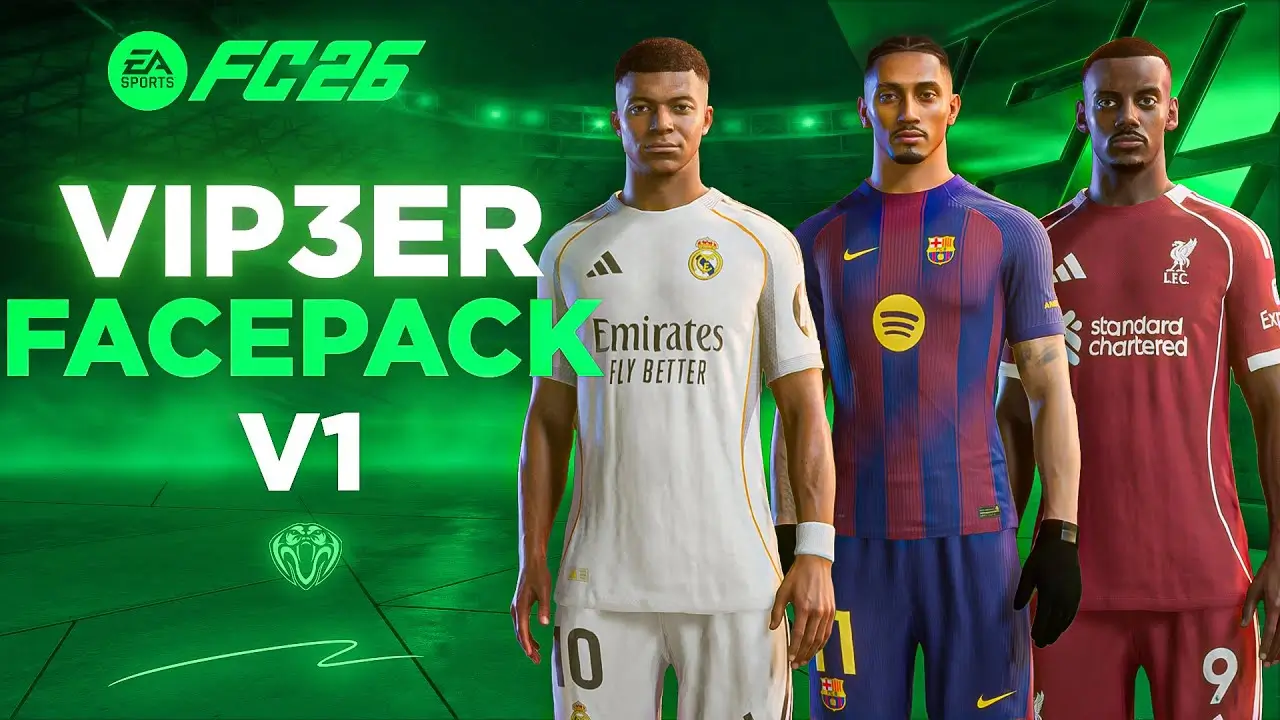 FC 26 — ViP3eR’s AIO FacePack + Tattoo v1 | TU4