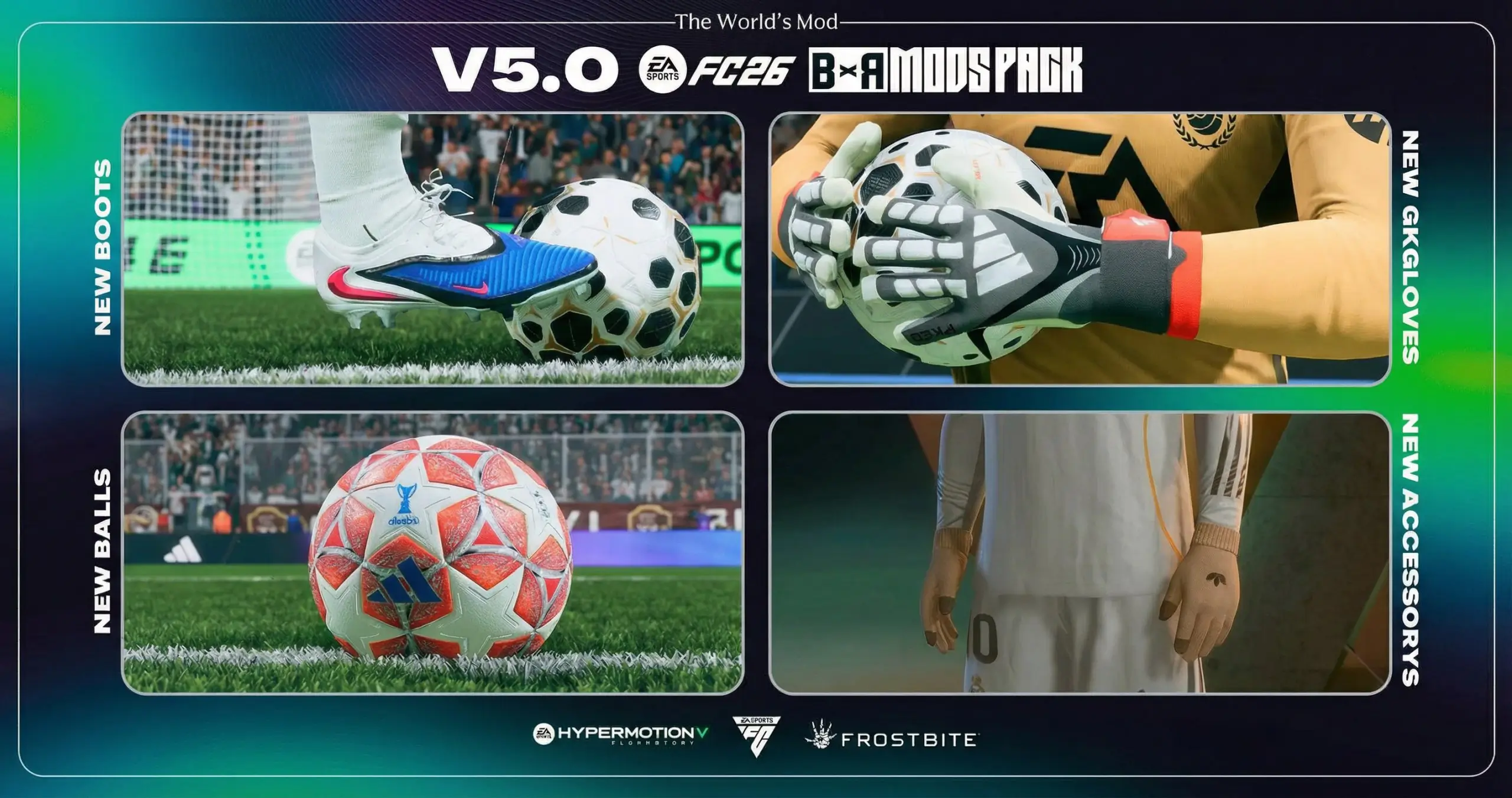 FC26 — BxR Mods Pack v5.0 | TU 1.4.0