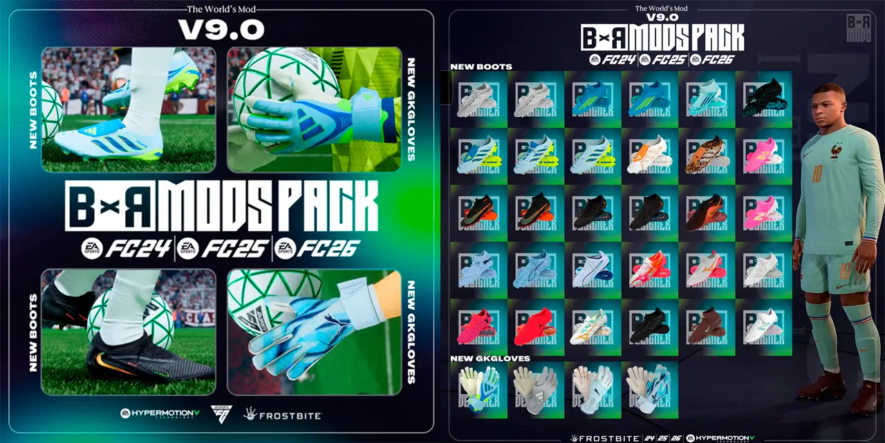 FC26 — BxR Mods Pack v9.0 | TU 1.5.1