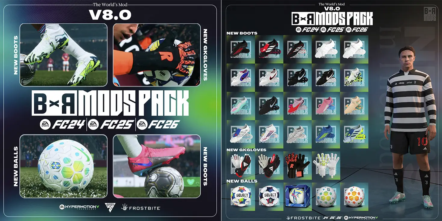 FC26 — BxR Mods Pack v8.0 | TU 1.4.3