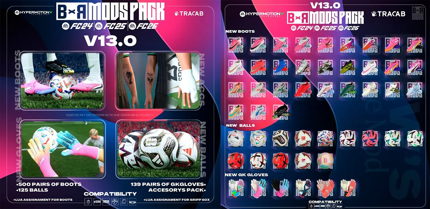 FC 26 — BxR Mods Pack v13.0 | TU 1.6.2