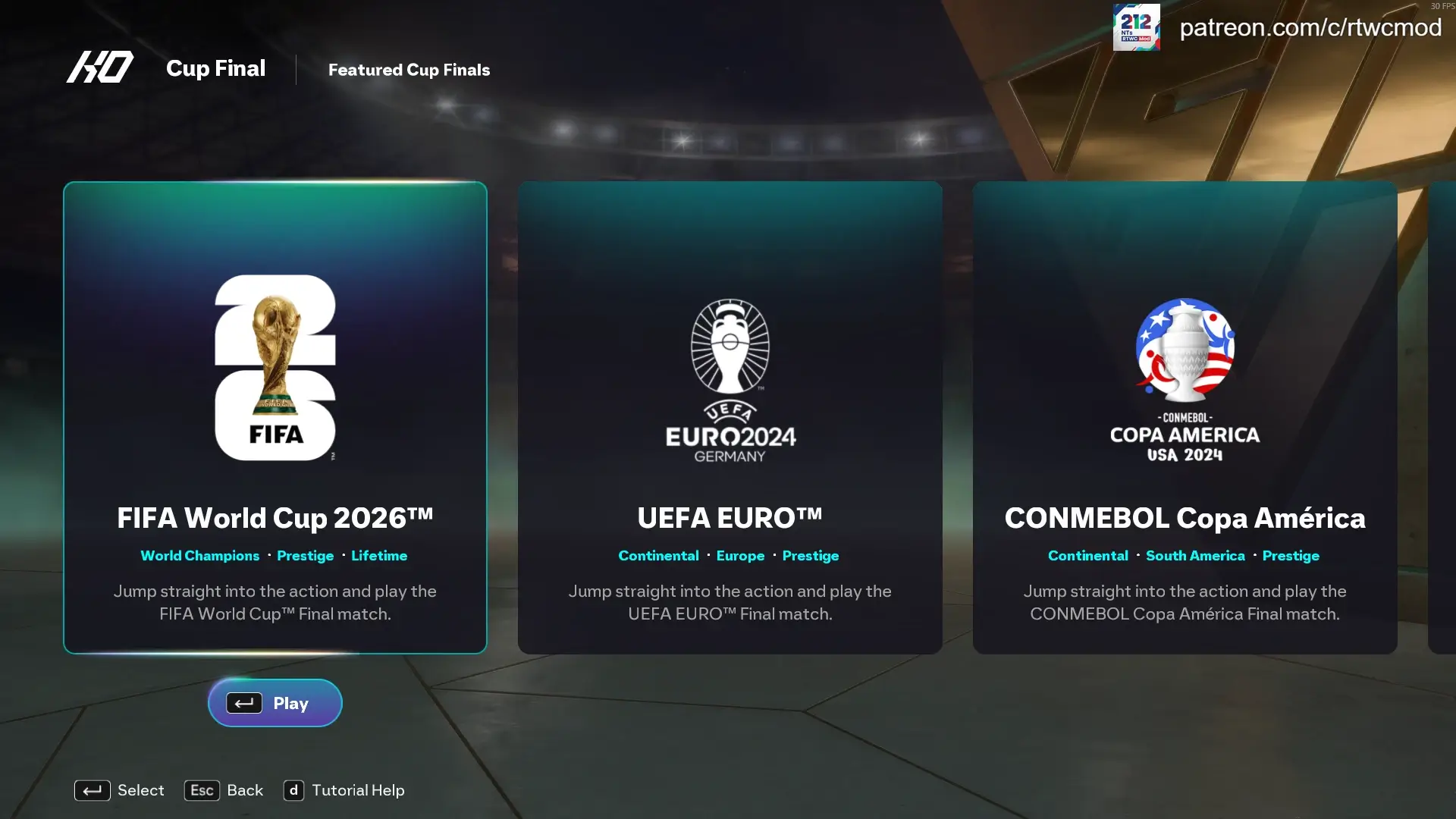 FC 26 — 212 National Teams Road to World Cup Mod | TU 1.6.1