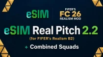 FC 26 — eSIM Real Pitch 2.2 (for FIFER’s Realism B2) + Combined Squads
