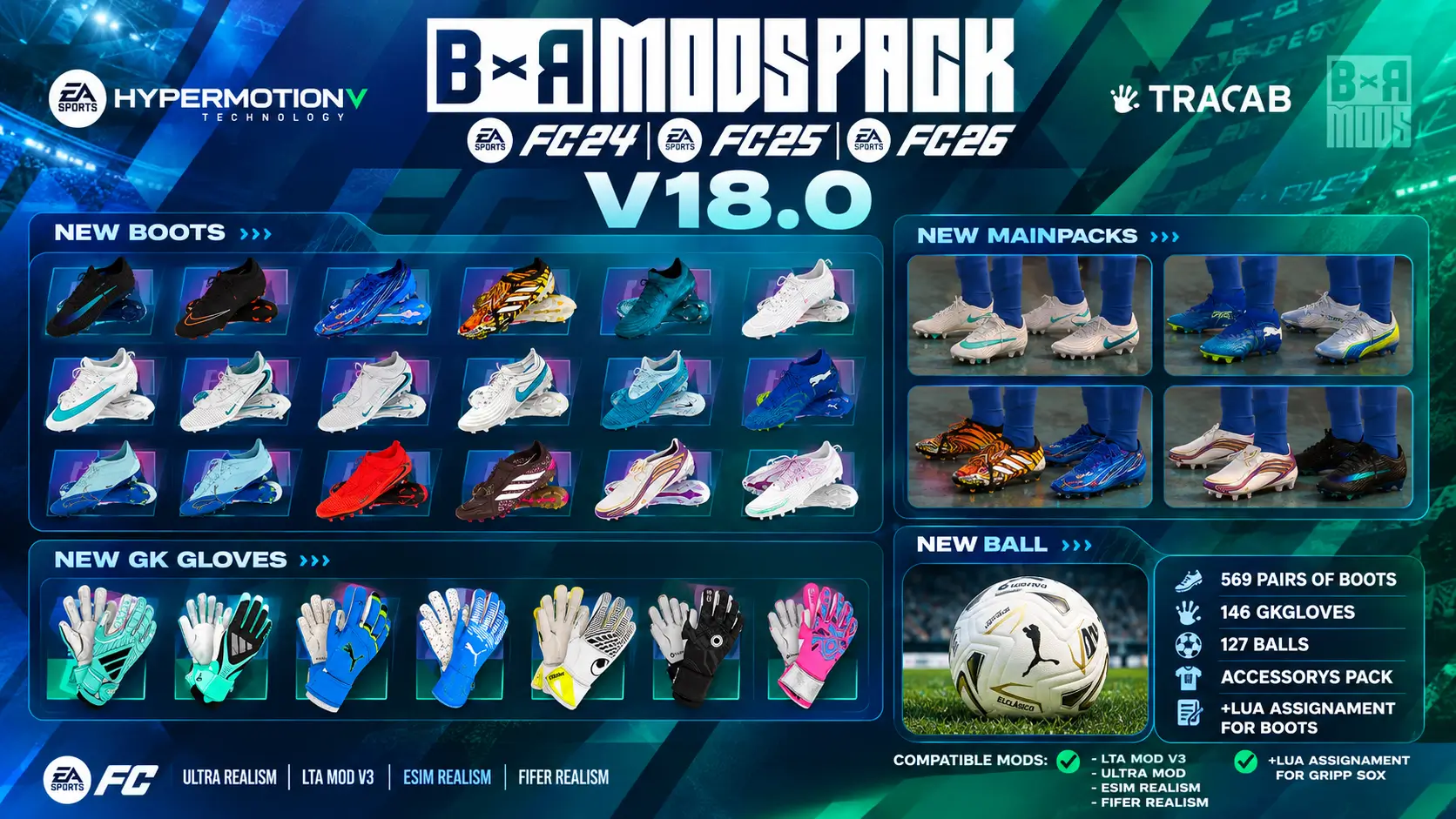 FC 26 — BxR Mods Pack v18 | TU 1.6.6
