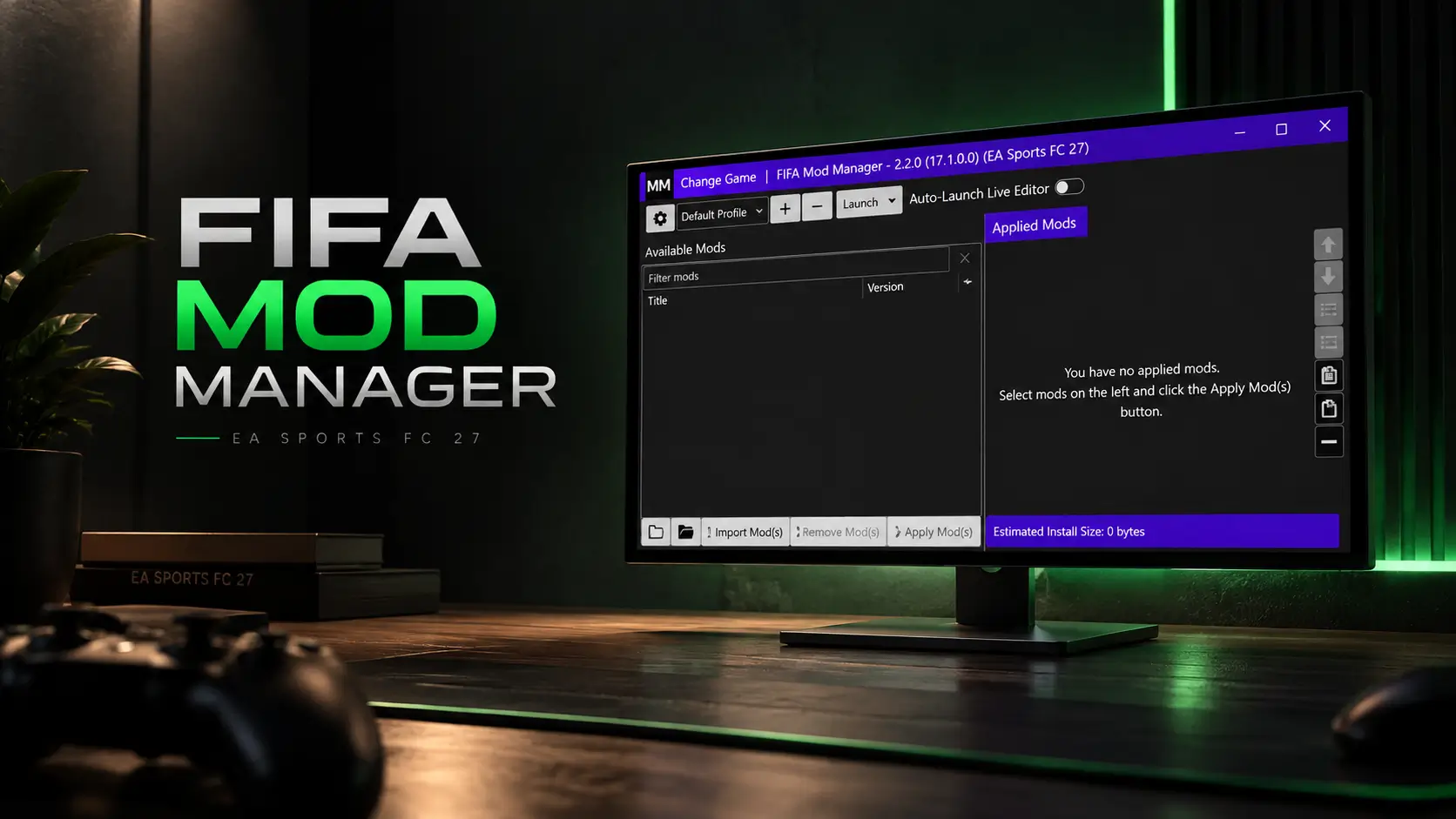 FIFA MOD MANAGER v2.2.0 (17.1.0.0)